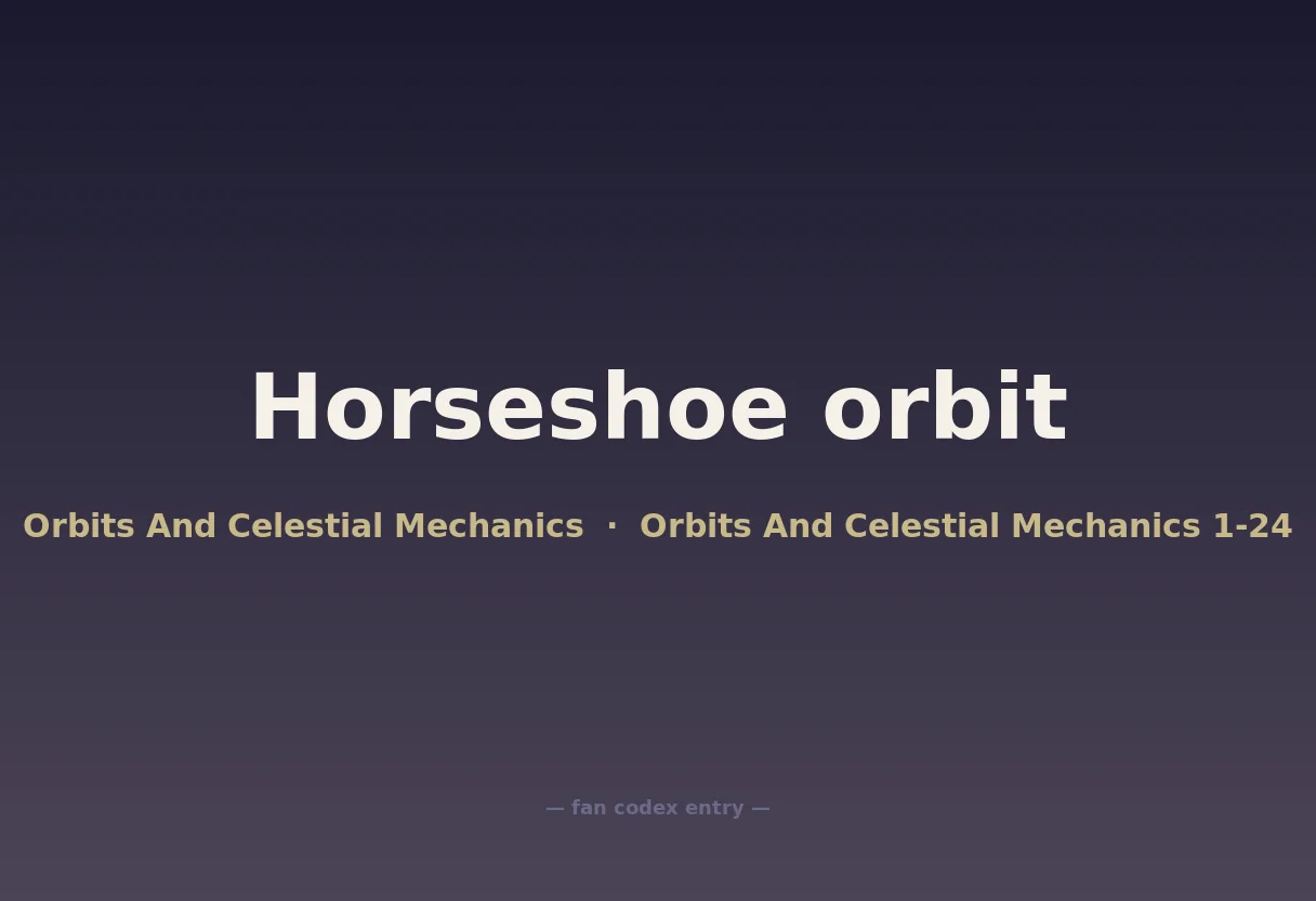 Horseshoe orbit