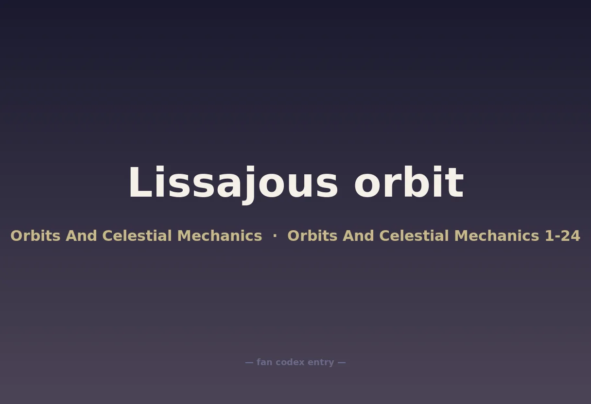Lissajous orbit