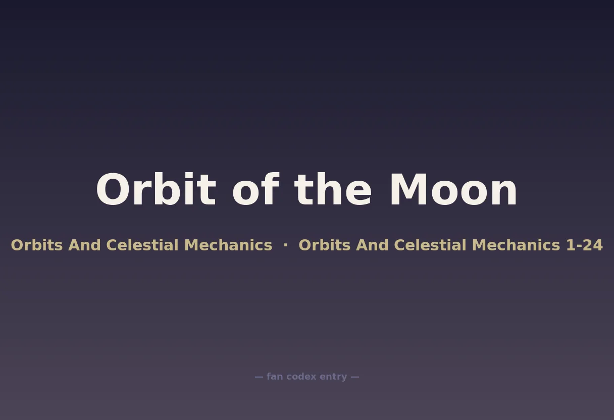 Orbit of the Moon